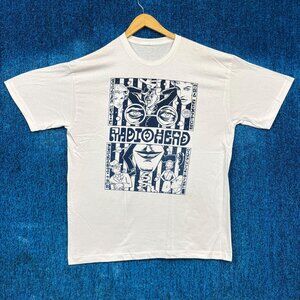Radiohead Alternative Rock Band White T-Shirt Size XL